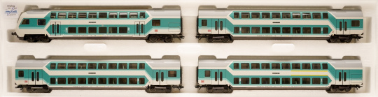 Märklin 43580 – 4-teiliges Doppelstockwagen-Set der DB AG 