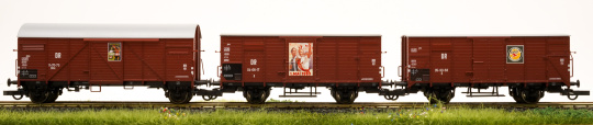 Roco 44166 (AC) – 3-teiliges G-Wagen-Set der (D)DR 