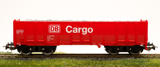 Piko 98553A2 – Hochbordwagen Eas 073 der DB Cargo, Ladung Drahtrollen 
