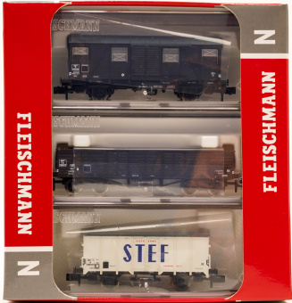 Fleischmann 880904 (N) – 3-teiliges Güterwagen-Set der SNCF 