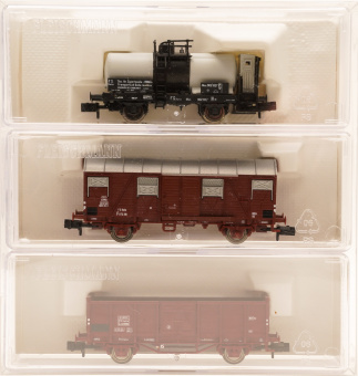 Fleischmann 880909 (N) – 3-teiliges Güterwagen-Set der FS 