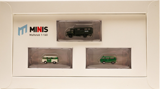 Lemke Minis LC5012 (1:160) – 3-teiliges Polizei-Set 