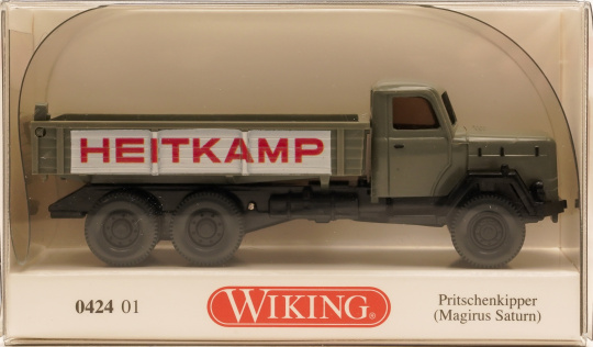 Wiking 042401 (1:87) – Magirus Saturn Pritschenkipper -Heitkamp- 