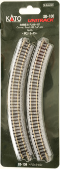 Noch 7078100 (Spur N) – Gebogenes Gleis R249-45° 