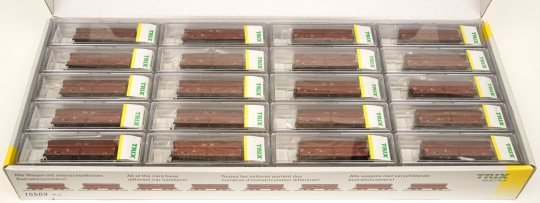 Minitrix 15509 – 40-teiliges Selbstentladewagen-Set Langer Heinrich OOtz-50 und Fad-50 der DB 