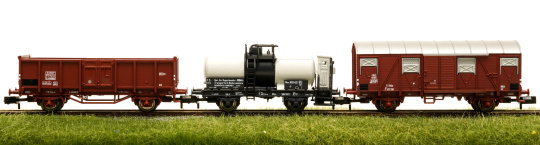Fleischmann 880909 (N) – 3-teiliges Güterwagen-Set der FS 