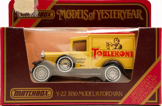 Matchbox Y-22 (1:22) – Model A Ford Van, Toblerone, 1930 