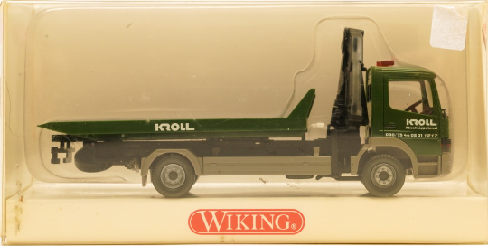 Wiking 6360135 (1:87) – Mercedes-Benz Atego, Abschleppwagen mit Ladekran 