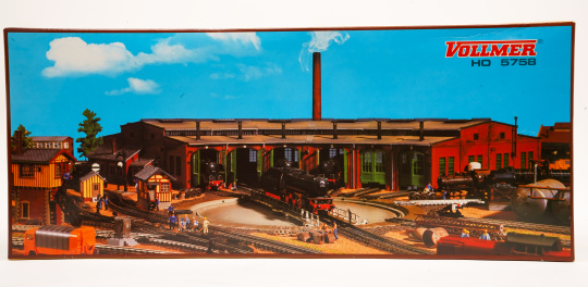 Vollmer 5758 (1:87) – Bausatz Ringlokschuppen, 6-ständig 