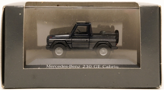 Herpa B66005607 (1:87) – Mercedes-Benz 230 GE Cabrio, schwarz 