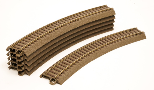 Trix 62230 – 6 x gebogenes C-Gleis, R2 = 437,5 mm / 30° 