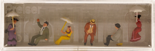 Preiser 12136 (1:87) – Sitzende Personen um 1900, 6 Figuren 