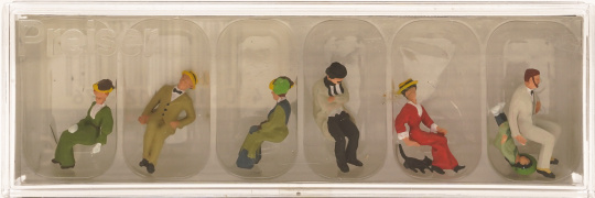 Preiser 12137 (1:87) – Sitzende Personen um 1900, 7 Figuren 