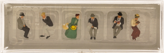Preiser 12190 (1:87) – Sitzende Reisende um 1900, 6 Figuren 