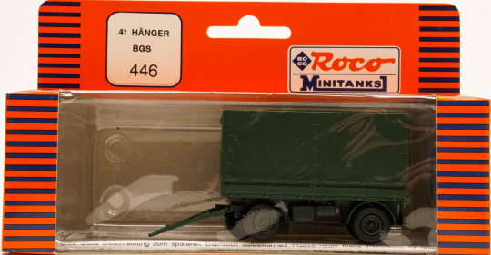 Roco 446 (1:87) – 4t Hänger, BGS 