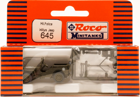 Roco 645 (1:87) – Militär Polizei, Willys Jeep, US Army 