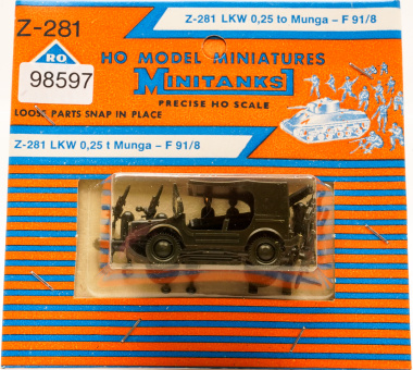 Roco 281 (1:87) – LKW 0,25 t Munga – F 91/8 