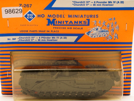 Roco 267 (1:87) – Churchill IV 6Pfünder Mk IV A22, 95 mm Howitzer 