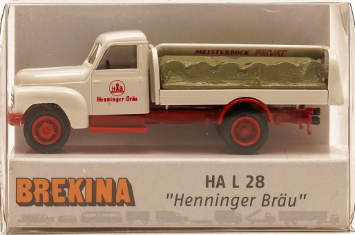 Brekina 37116 (1:87) – Hanomag HA L 28 -Henninger Bräu- 