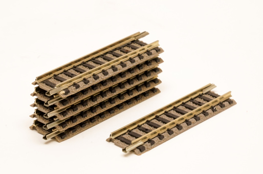 Fleischmann 9103 (N) – 6 x gerades Gleis, Länge 55,5 mm (halbe Standardlänge) 