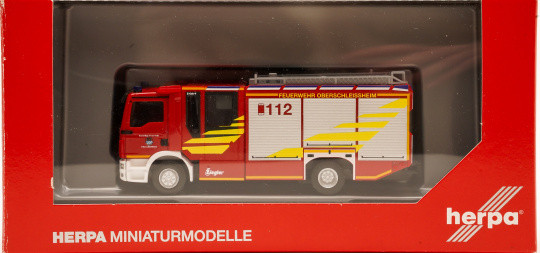 Herpa 095778 (1:87) – MAN TGS M Ziegler Z-Cab HLF 20 Löschfahrzeug Feuerwehr Oberschleissheim 