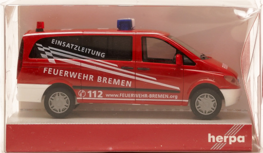 Herpa 046893 (1:87) – Mercedes-Benz Vito Bus FW Feuerwehr Bremen Einsatzleitung 