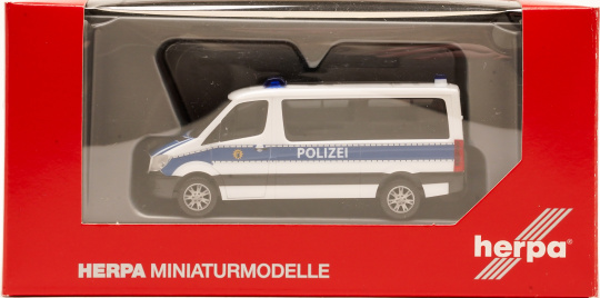 Herpa 091541 (1:87) – Mercedes-Benz Sprinter Bus Flachdach Polizei Berlin 
