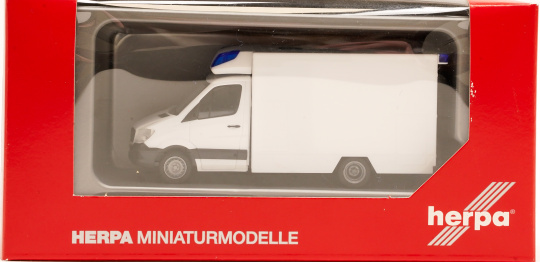Herpa 091336 (1:87) – Mercedes-Benz Sprinter Fahrtec Koffer-RTW 
