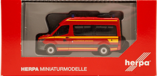 Herpa 095488 (1:87) – Mercedes-Benz Sprinter 18 Bus Feuerwehr Dresden 