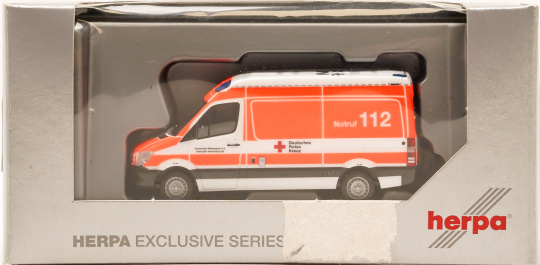 Herpa 918558 (1:87) – Mercedes-Benz Sprinter 2013 Hochdach DRK Warendorf 