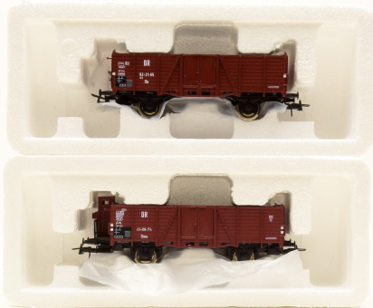 Roco 45950 – 2-teiliges Set offene Güterwagen Typ c2 der (D)DR 