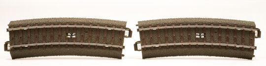 Märklin 24294 – 2x C-Gleis Schaltkreis gebogen, R2 = 437,5 mm, 15° 