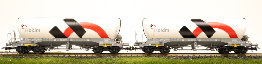 Roco 76145 – 2-teiliges Silowagen-Set Uacns der Holcim 
