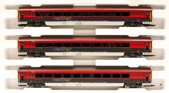 Roco 64192 – 3-teiliges Wagen-Set Railjet -Spirit of Venezia- der ÖBB, Innenbeleuchtung 
