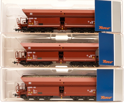 Roco 77030 (DC) – 3-teiliges Erzwagen-Set Faals 150 der DB 