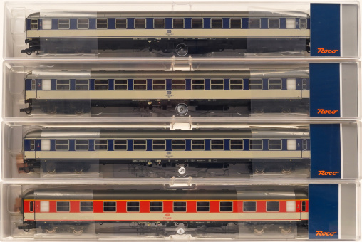 Roco 74025 – 4-teiliges Popwagen-Set City-D-Zug DC 913 -Münsterland- der DB 