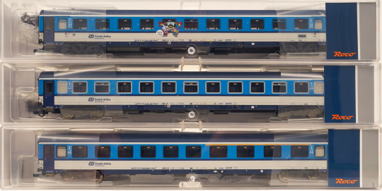 Roco 6200002 – 3-teiliges Eurofima-Schnellzugwagen der CD 