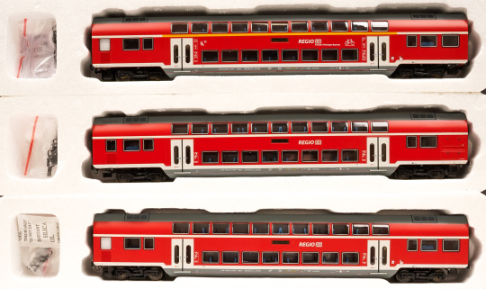 Roco 74137 – 3-teiliges Doppelstockwagen-Set der DB Regio, Innenbeleuchtung 