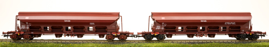 Roco 67277 – 2-teiliges Schwenkdachwagen-Set -Getreide- der DB AG 