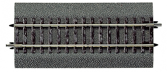 Roco 42511 – Gerades Gleis DG1, Diagonalgerade Länge 119 mm, mit Bettung 