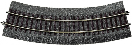 Roco 42522 – Gebogenes Gleis R2, 30° mit Bettung 