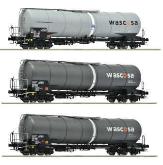 Roco 6600143 – 3-teiliges Kesselwagen-Set Zacns der Wascosa 