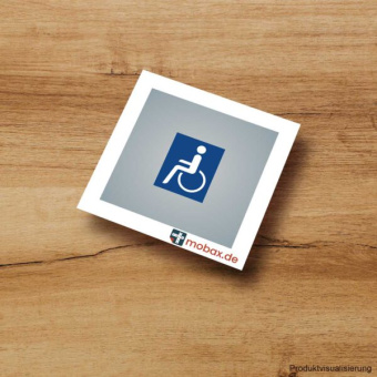 Mobax DE-W-10-H0 – Rollstuhl weiß/blau 