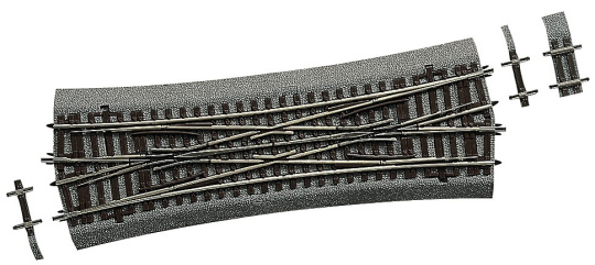Roco 42595 – Doppelkreuzungsweiche DKW15 mit Bettung 