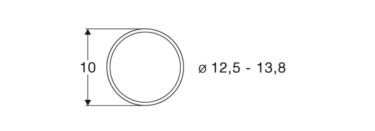Roco 40066 – 10x Haftreifen für Gleichstrom-Lokomotiven, Durchmesser 12,5–13,8 mm 