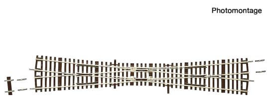 Roco 42494 – Einfache Kreuzungsweiche EKW10 ohne Antrieb (alte Artikelnummer 42493) 