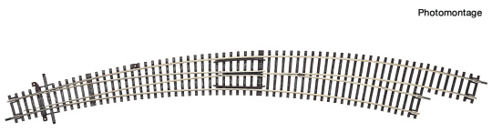 Roco 42479 – Bogenweiche rechts BWr9/10 ohne Antrieb (alte Artikelnummer 42477) 