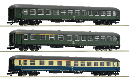 Roco 6200053 – 3-teiliges Schnellzugwagen-Set D 377 Hispania-Express der DB 