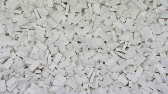 Juweela 28001 (H0) – Ziegel (NF), weiß, ca. 3000 Stück 