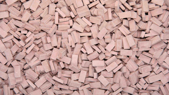 Juweela 28021 (H0) – Ziegel (NF), rot mittel, ca. 3000 Stück 